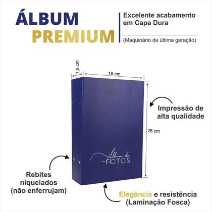 Imagem de Álbum De Fotos 500 Fotos 10X15 + Porta Retrato 10X15