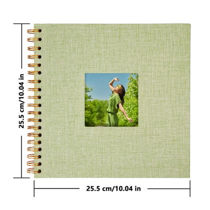 Imagem de Álbum de fotos de álbum de recortes Yopih 25x25 cm Capa de linho