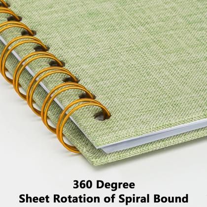 Imagem de Álbum de fotos de álbum de recortes Yopih 25x25 cm Capa de linho