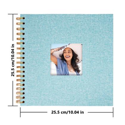 Imagem de Álbum de fotos de álbum de recortes Yopih 25x25 cm Capa dura 40 páginas