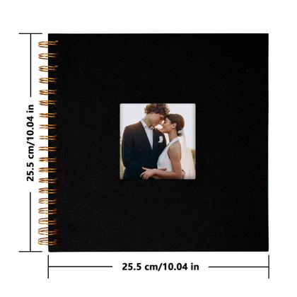 Imagem de Álbum de fotos de álbum de recortes Yopih 25x25 cm Capa dura 40 páginas