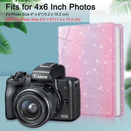 Imagem de Álbum de fotos FINTIE para fotos de 10x15cm - 112 bolsos