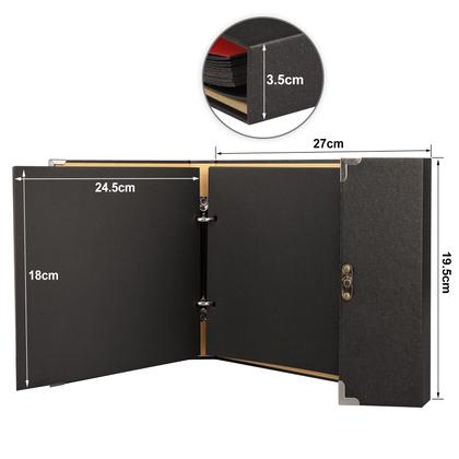 Imagem de Álbum de fotos Firbon A4 Vintage Black Página 27x20cm