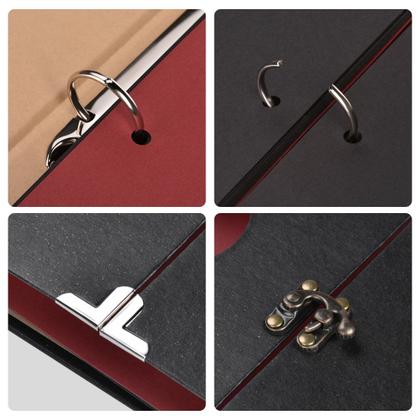 Imagem de Álbum de fotos Firbon A4 Vintage Black Página 27x20cm