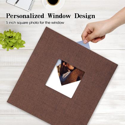 Imagem de Álbum de fotos potricher Large Self Adhesive 3x5 4x6 5x7 8x10