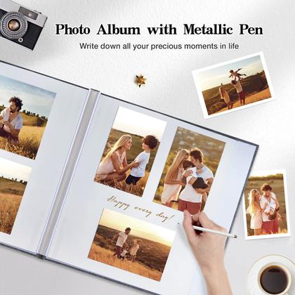 Imagem de Álbum de fotos potricher Large Self Adhesive 4x6 5x7 8x10