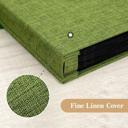 Imagem de Álbum de fotos: potricher para 10x15cm, 1000 fotos, capa de linho