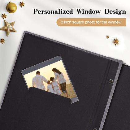 Imagem de Álbum de fotos: potricher, pequeno, 10x15cm, 200 fotos, capa de linho