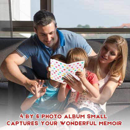 Imagem de Álbum de fotos Ruibytree, 4x6 polegadas e 52 bolsos para casamento em família