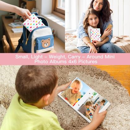 Imagem de Álbum de fotos Ruibytree, 4x6 polegadas e 52 bolsos para casamento em família