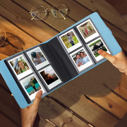 Imagem de Álbum de fotos Ruibytree para Polaroid Go Camera (azul)