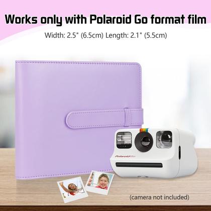 Imagem de Álbum de fotos Ruibytree para Polaroid Go Camera (roxo)