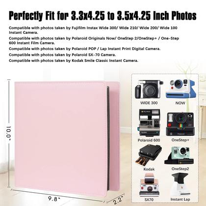 Imagem de Álbum de fotos Veicevol 192 bolsos para Fujifilm Instax Wide 300
