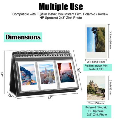 Imagem de Álbum de fotos Veicevol para Fujifilm Instax Mini Camera Black