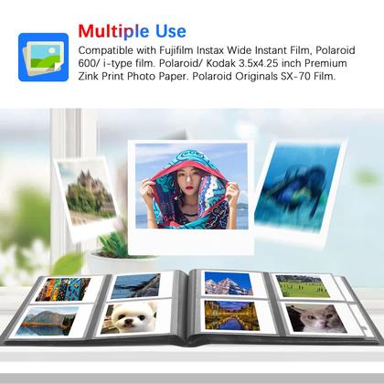 Imagem de Álbum de Fotos Veicevol para Fujifilm Instax Wide 300 - 160 Bolsos