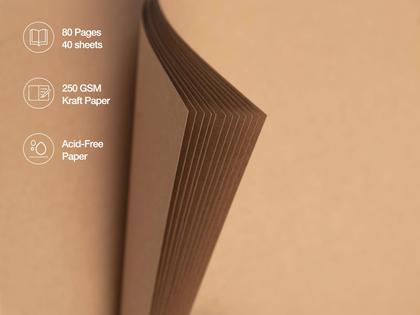 Imagem de Álbum de recortes, álbum de fotos, potricher, 25x25cm, 80 páginas, amarelo