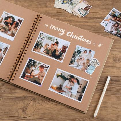 Imagem de Álbum de recortes potricher DIY 30x30cm 40 páginas, capa dura