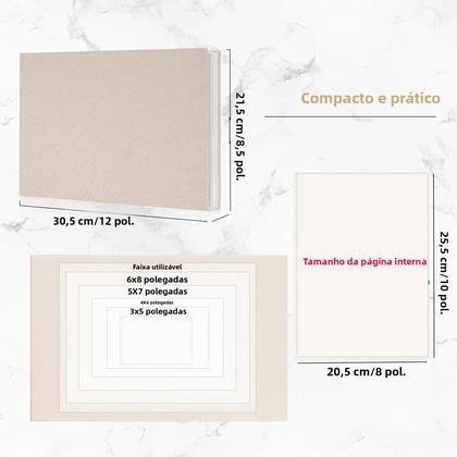 Imagem de Álbum De Scrapbook Magnético DIY Com 40 Páginas, Capa De Linho, Autoadesivo Com Caneta Metálica E