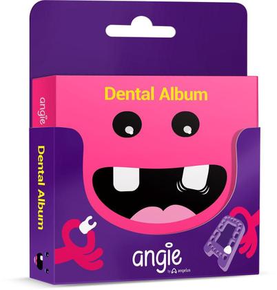 Imagem de Album Dental p guardar os dentes de Leite Premium Rosa Angie