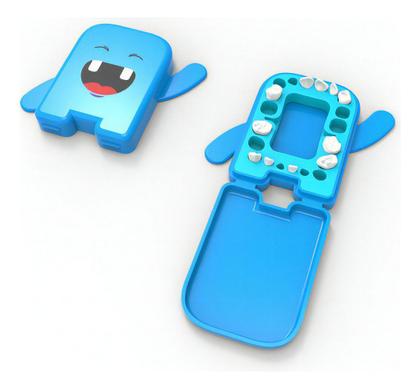 Imagem de Álbum Dental Porta Dentes De Leite Angelus Azul 20cm