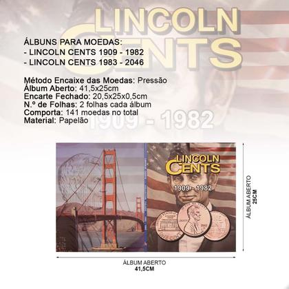 Imagem de Álbum Duplo Lincoln Cents 1909 - 2046