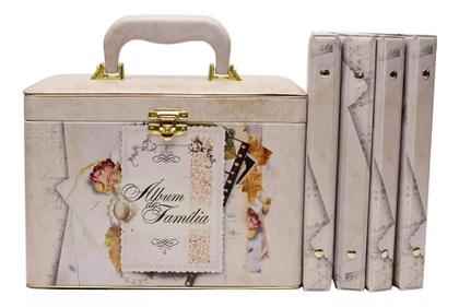 Imagem de Álbum Fotográfico Maleta Box Luxo Família 480 Fotos 10x15