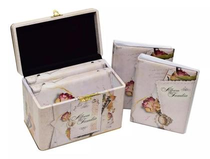 Imagem de Álbum Fotográfico Maleta Box Luxo Família 480 Fotos 10x15