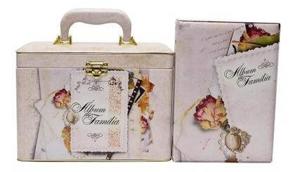 Imagem de Álbum Fotográfico Maleta Box Luxo Família 480 Fotos 10x15