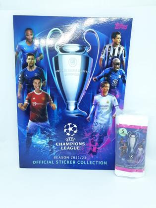 Album Oficial Uefa Champions League 2021/22 + 25 Figurinhas