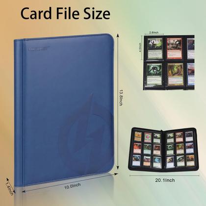 Imagem de Álbum para Cartas SLOYAR 9 Bolsillos con Cierre, PU, 360 Cartas