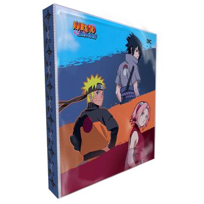 Imagem de Álbum Pasta Fichário Naruto Shippuden Capa Dura Reforçado com 20 Folhas 9 Bolsos para Guardar Cards