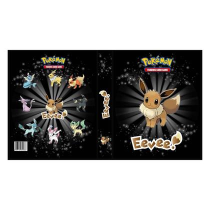 Imagem de Álbum Pasta Fichário Pokemon com 10 Folhas YES 9 Bolsos Eevee Evoluções Capa Dura Reforçado Colecão
