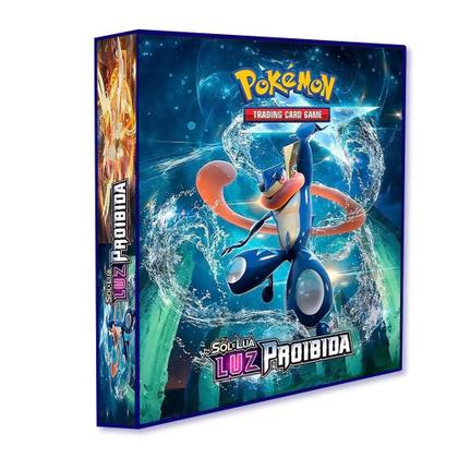 Álbum Pasta Fichário Pokemon com 10 Folhas YES Sol e Luz - Luz