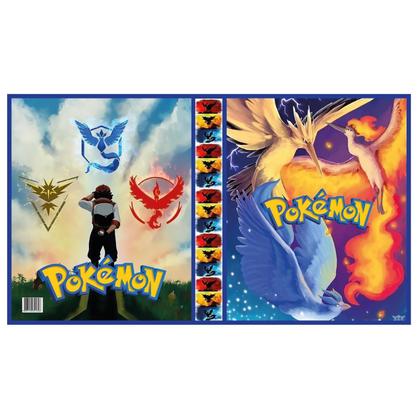 Imagem de Álbum Pasta Fichário Pokemon Pássaros Lendários Capa Dura Reforçado Para Colecionar Cards ou Cartas