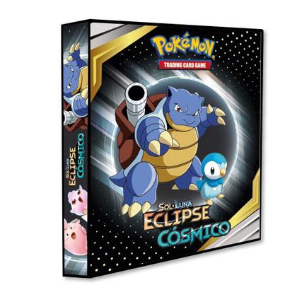 Imagem de Álbum Pasta Fichário Pokemon Sol e Lua Eclipse Cósmico Capa Dura Reforçado Para Colecionar Cards Cartas