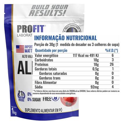 Imagem de Albumina + Biotina 1kg Proteína do Ovo Refil - Profit Labs