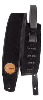Imagem de Alça Correia Basso Cla 03 Preto Suede Guitarra Violão Baixo