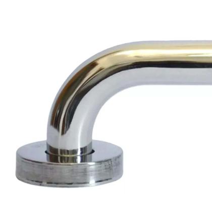 Imagem de Alça de Apoio Inox Kit 15 Unidades Barra 30cm Segurança Suporte Idoso Gestante Criança Acessibilidade Box Banheiro