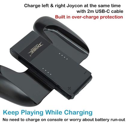 Imagem de Alça de Carregamento Kinvoca para Nintendo Switch - com Cabo USB-C