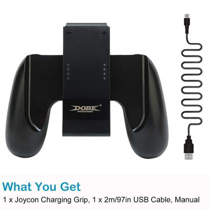 Imagem de Alça de Carregamento Kinvoca para Nintendo Switch - com Cabo USB-C