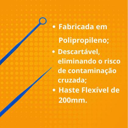 Imagem de Alça De Inoculação 10ul Ponta Agulha Estéril 100 Un/pct