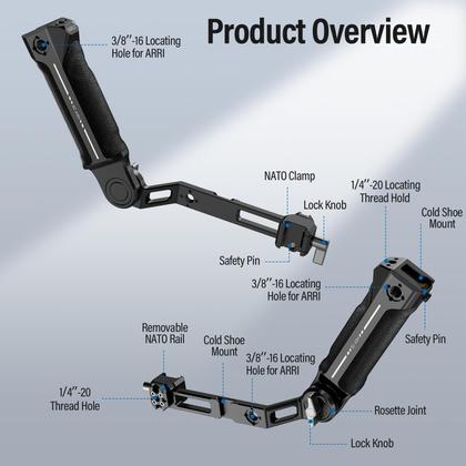 Imagem de Alça de mão Sirui SC-ASH para DJI RS 3 Mini, RS 3, RS 3 Pro