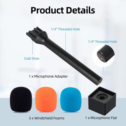 Imagem de Alça de microfone para microfone DJI Rode CateFo para GO2 sem fio