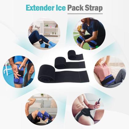 Imagem de Alça extensora de bolsa de gelo Hilph Ice Belt Extender Strap preta