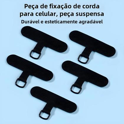 Imagem de Alça Universal para Celular com Cordão Anti-Perda - Suporte de Cartão Removível em Nylon TPU