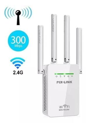 Imagem de Alcance Estendido: Extensor Wifi 4 Antenas Alta Performance