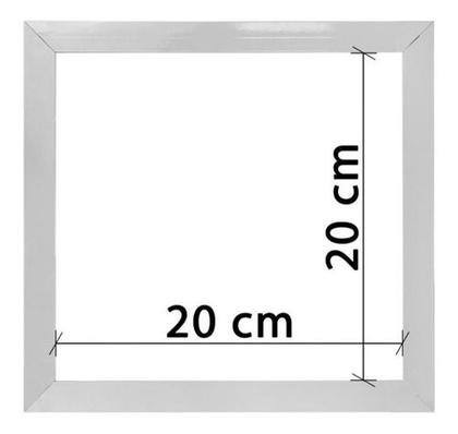 Imagem de Alçapão De Alumínio S/ Tampa 20x20 Para Forro Drywall