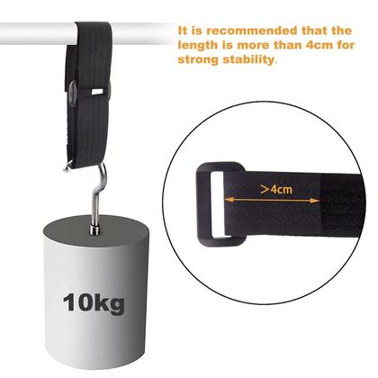 Imagem de Alças de cabo WSZJINB 5m x 2cm ajustáveis com fivelas de nylon preto