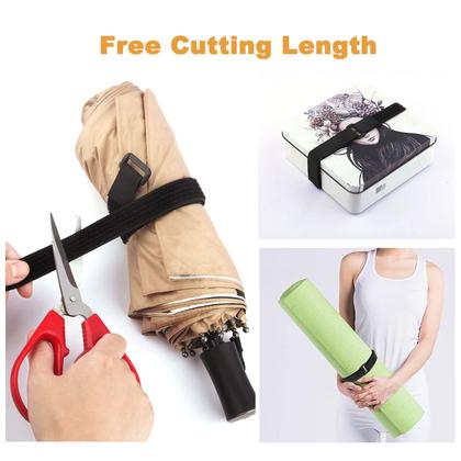 Imagem de Alças de cabo WSZJINB 5m x 2cm ajustáveis com fivelas de nylon preto