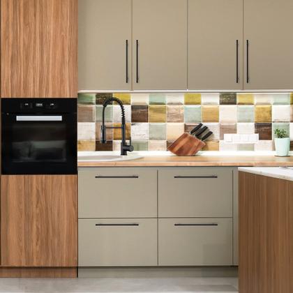 Imagem de Alças de gabinete Ravinte, pacote com 18 unidades, aço inoxidável preto fosco